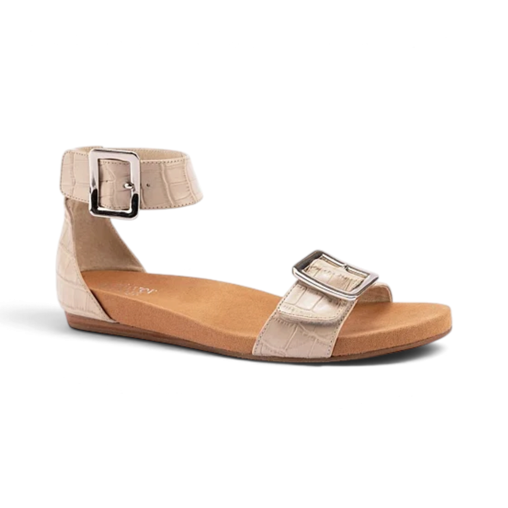 Demi Sandal - Nude Croc