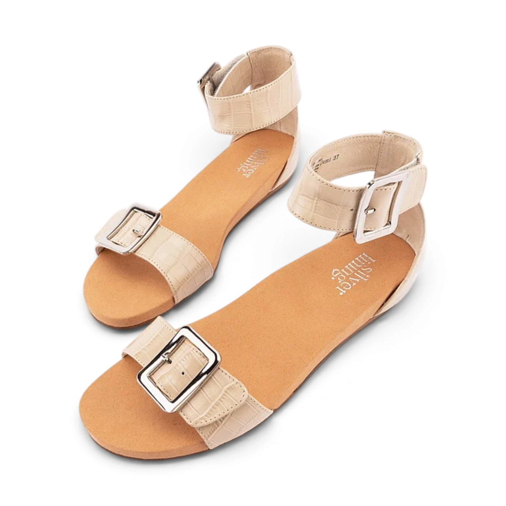 Demi Sandal - Nude Croc
