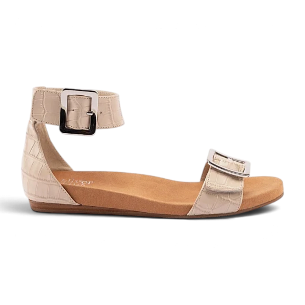 Demi Sandal - Nude Croc