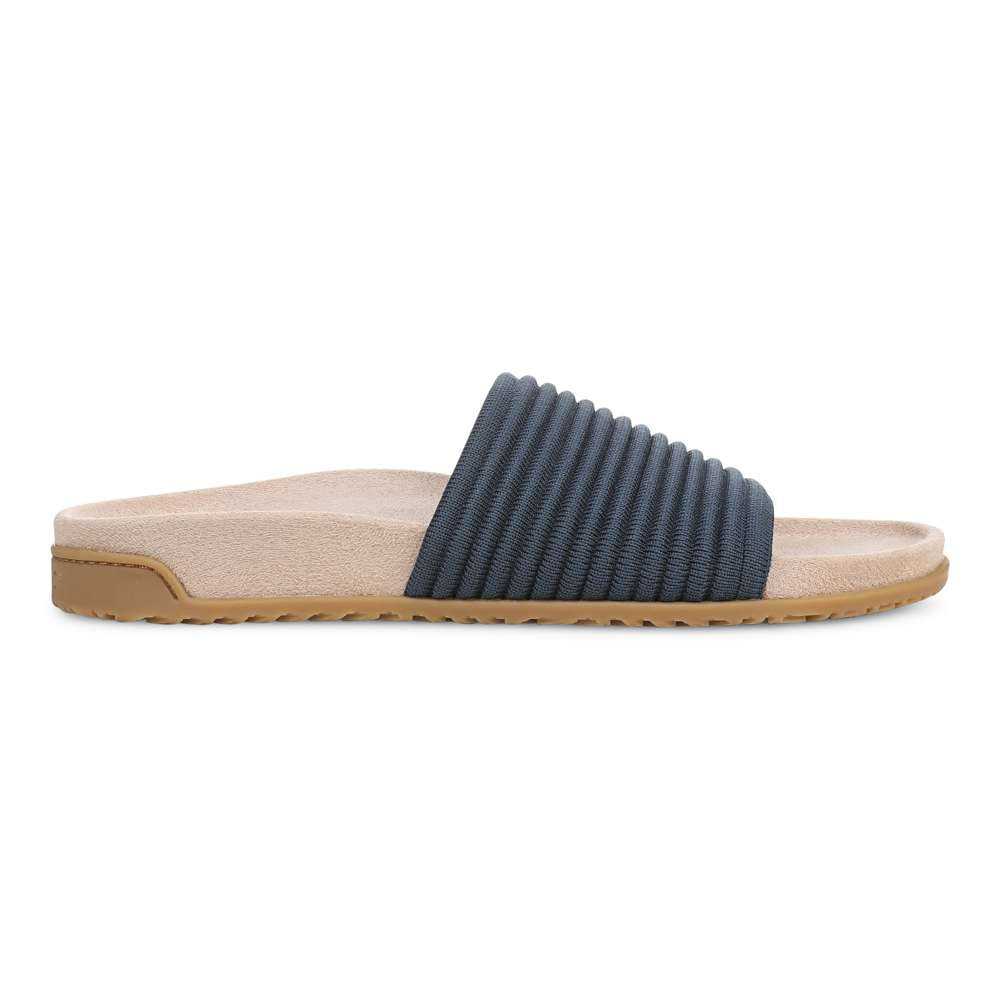 Evie Knit Slide - Dark Denim