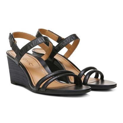 Emmy Wedge Sandal - Black
