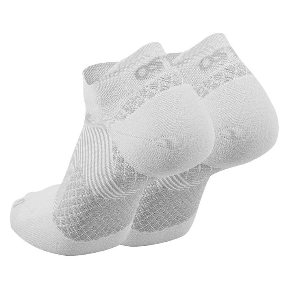 No Show Plantar Fasciitis Compression Socks (FS4) - White