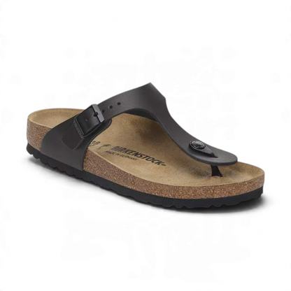 Gizeh Sandal - Black Leather