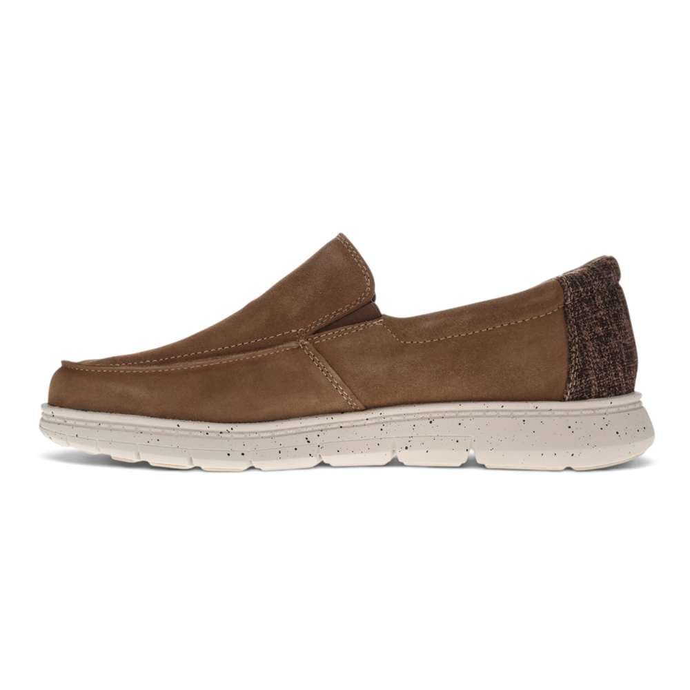 Harbour Suede Slip On - Olive