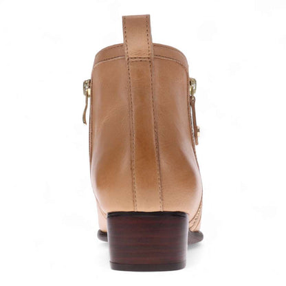 Houston Heeled Zip Boot - Fawn