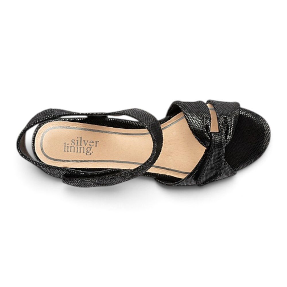 Jamaica Heels - Black Sparkle