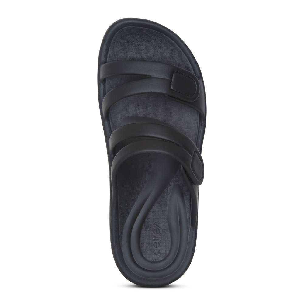 Janey Sport Slide - Black