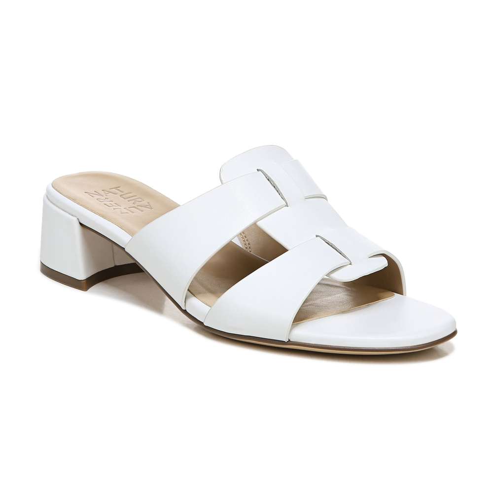 Joey Heeled Sandal - White