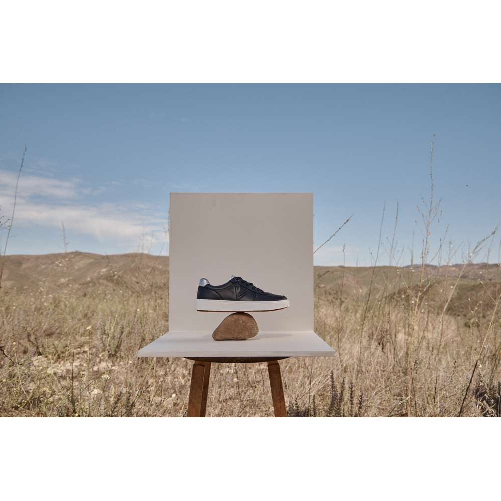 Kimmie Court Sneaker - Black Silver