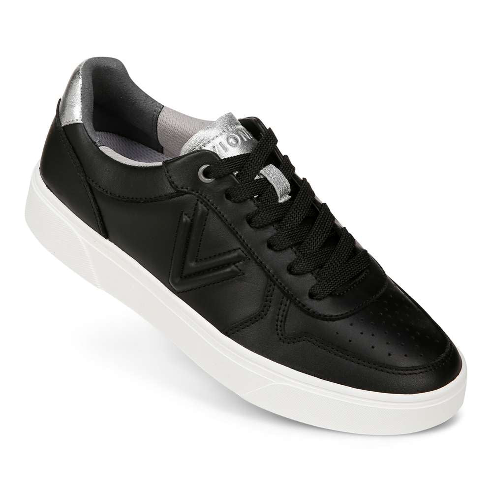 Kimmie Court Sneaker - Black Silver