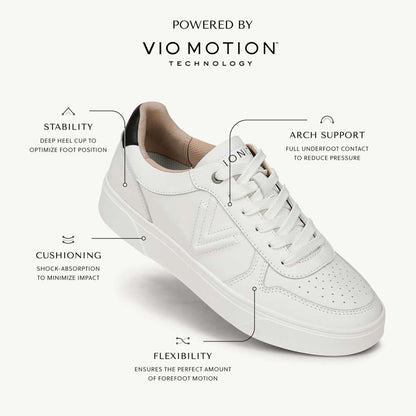 Kimmie Court Sneaker - Cream Red