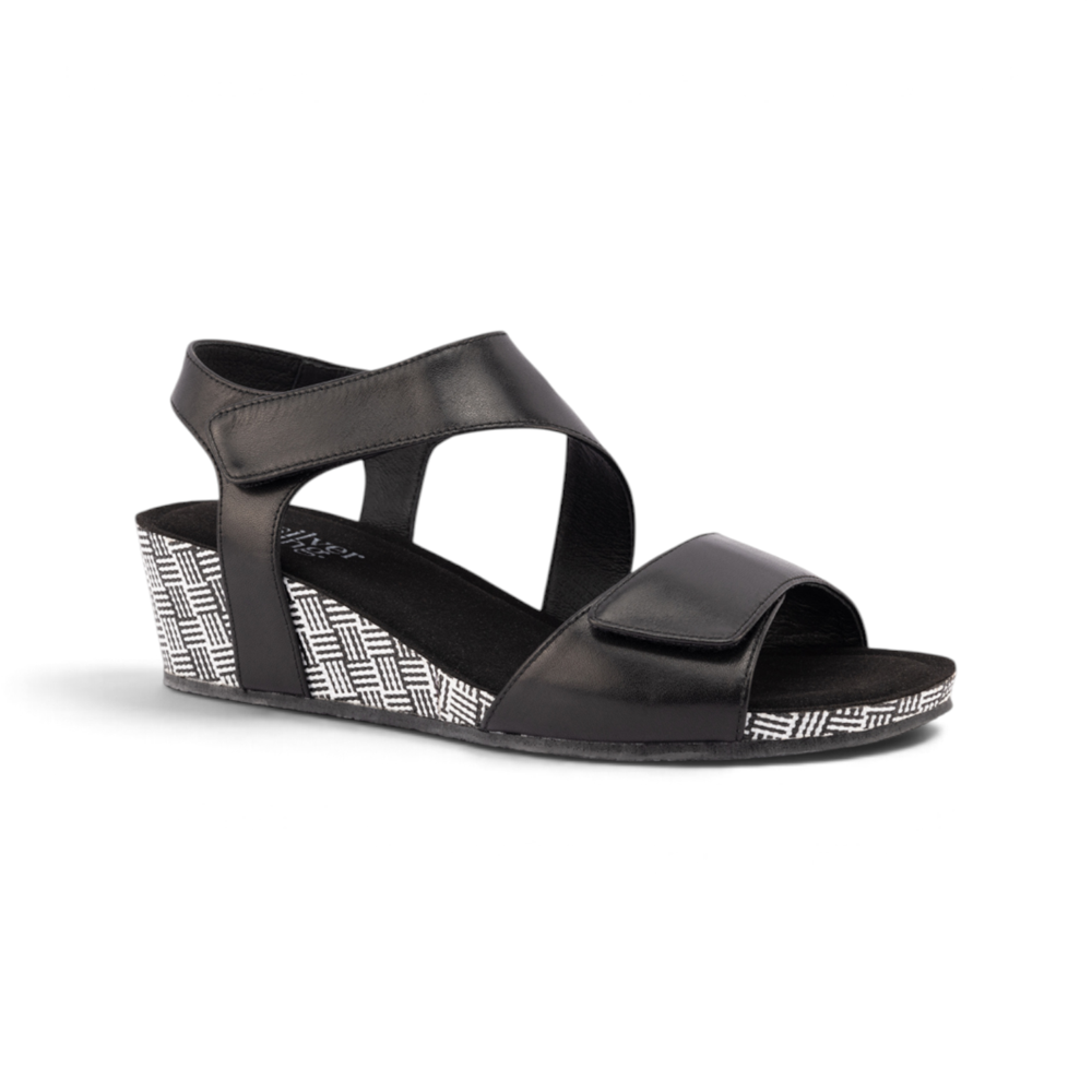 Kyra Wrap Wedge - Black