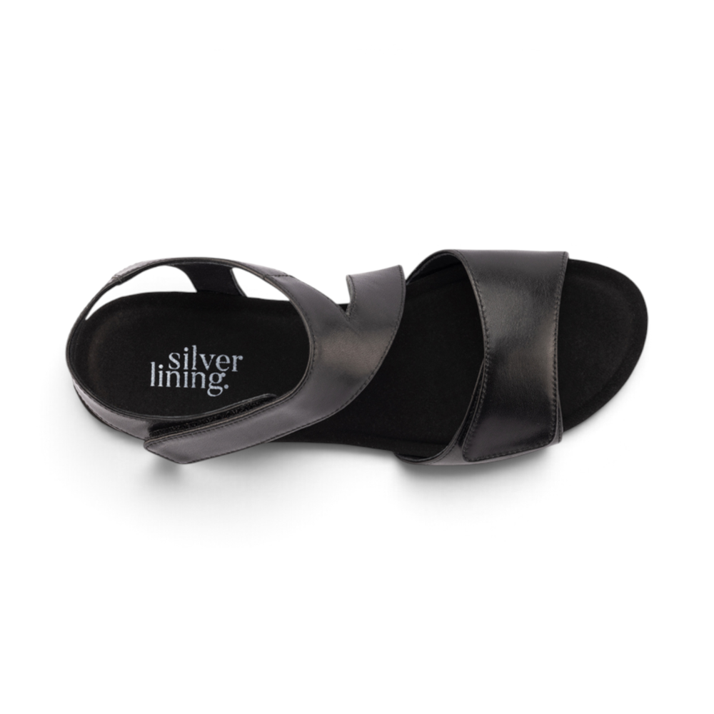 Kyra Wrap Wedge - Black