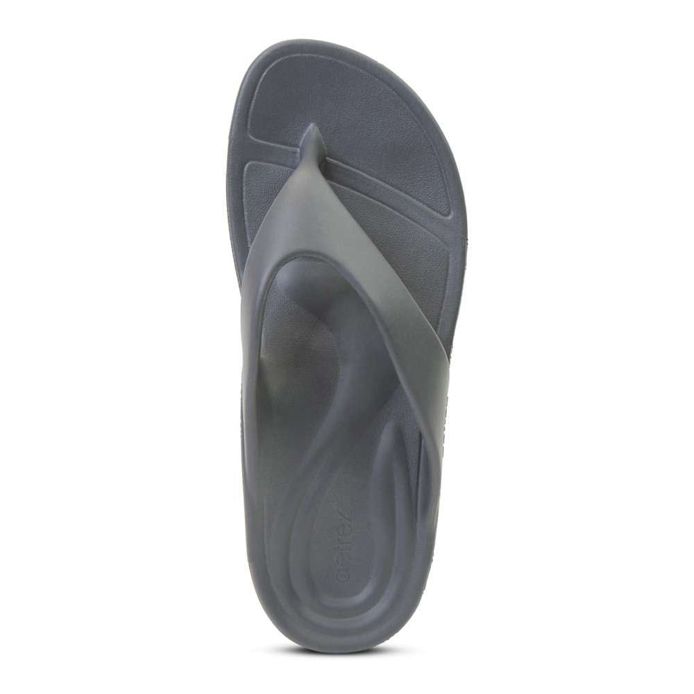 Maui Men's Toe Post Sandal - Charcoal
