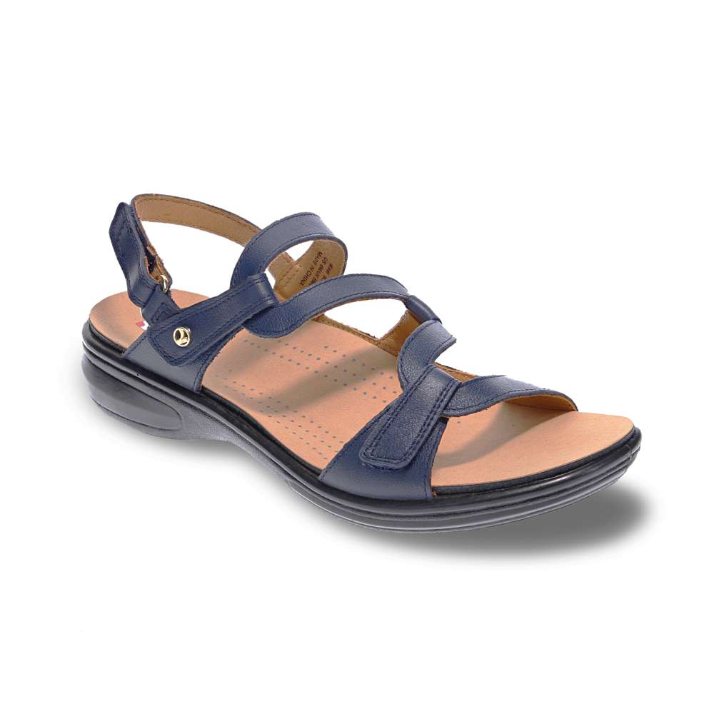Miami Adjustable Sandal - Blue French