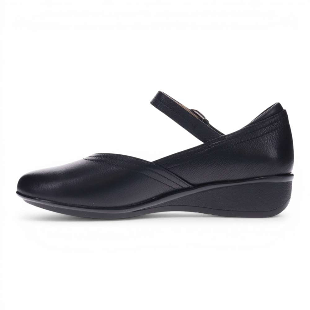 Narita Mary-Jane Flats - Black