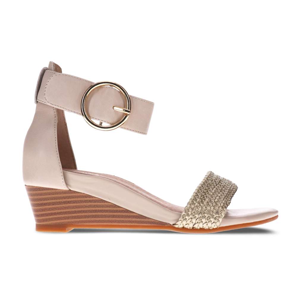 Nasia Wedge Sandal - Beige