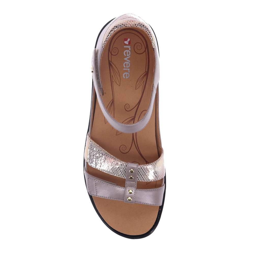 Negara Sandal - Champagne/Metallic Interest