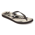 Noosa Print Toe Post Sandal - Palm Black