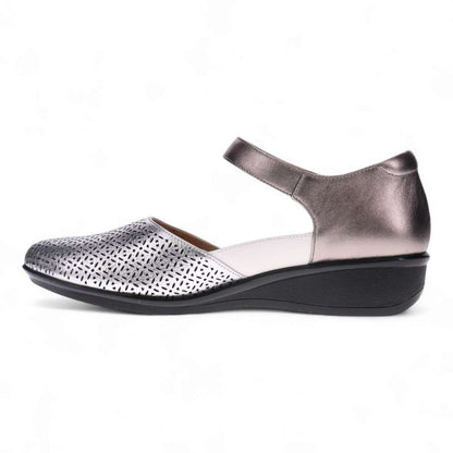 Osaka Mary-Jane - Silver Metallic