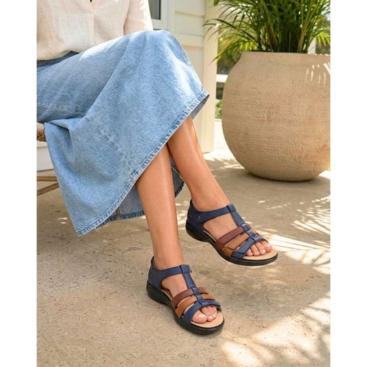 Lifestyle image for Seville Sandal - Royal Blue Multi