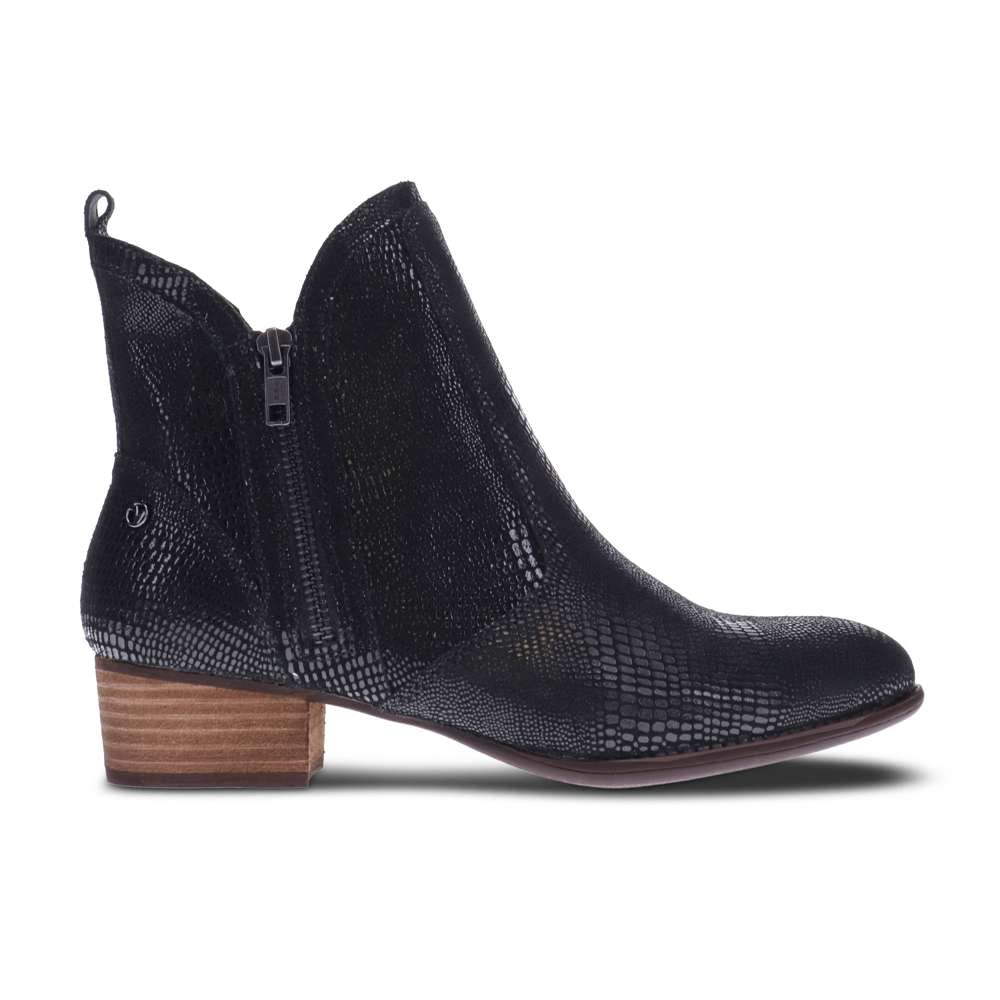 Siena Bootie - Black Lizard