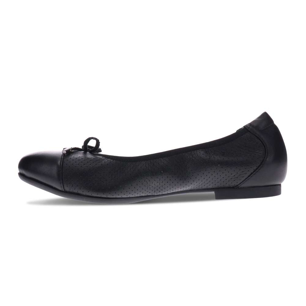 St. Barts Ballet Flats - Black French