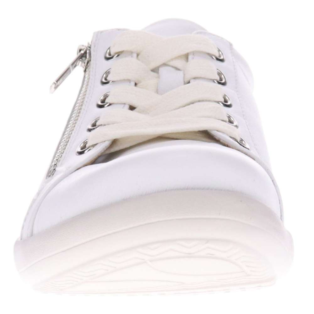 Tampa Zip Casual Sneaker - White
