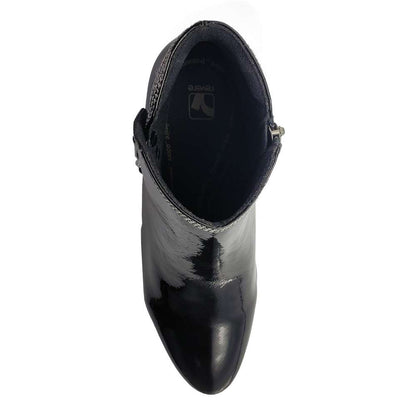 Tiko Ankle Bootie - Black Patent