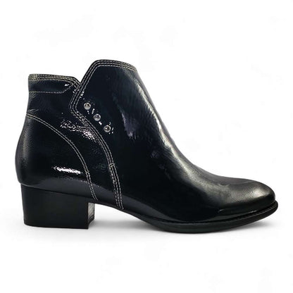 Tiko Ankle Bootie - Black Patent