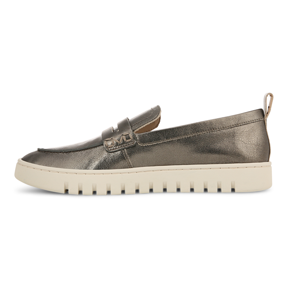 Uptown Loafer - Gunmetal Leather