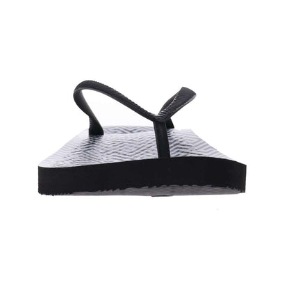 Venice Print Women's Toe Post Sandal - Black Maze