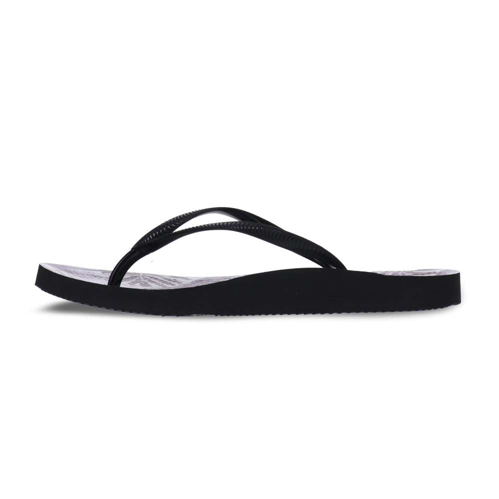 Venice Print Women's Toe Post Sandal - Palm Black