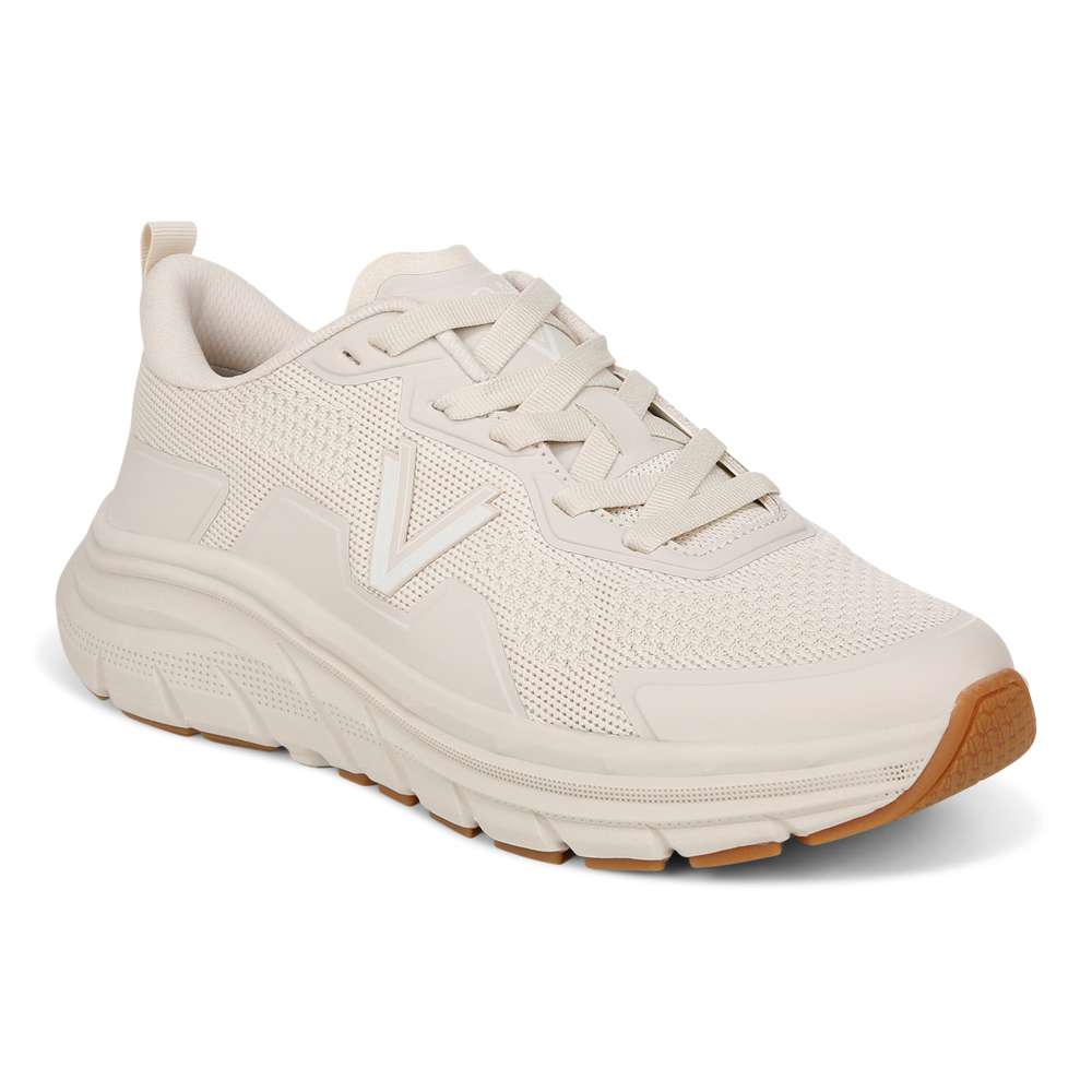 Walk Max Lace-Up Sneaker - Cream