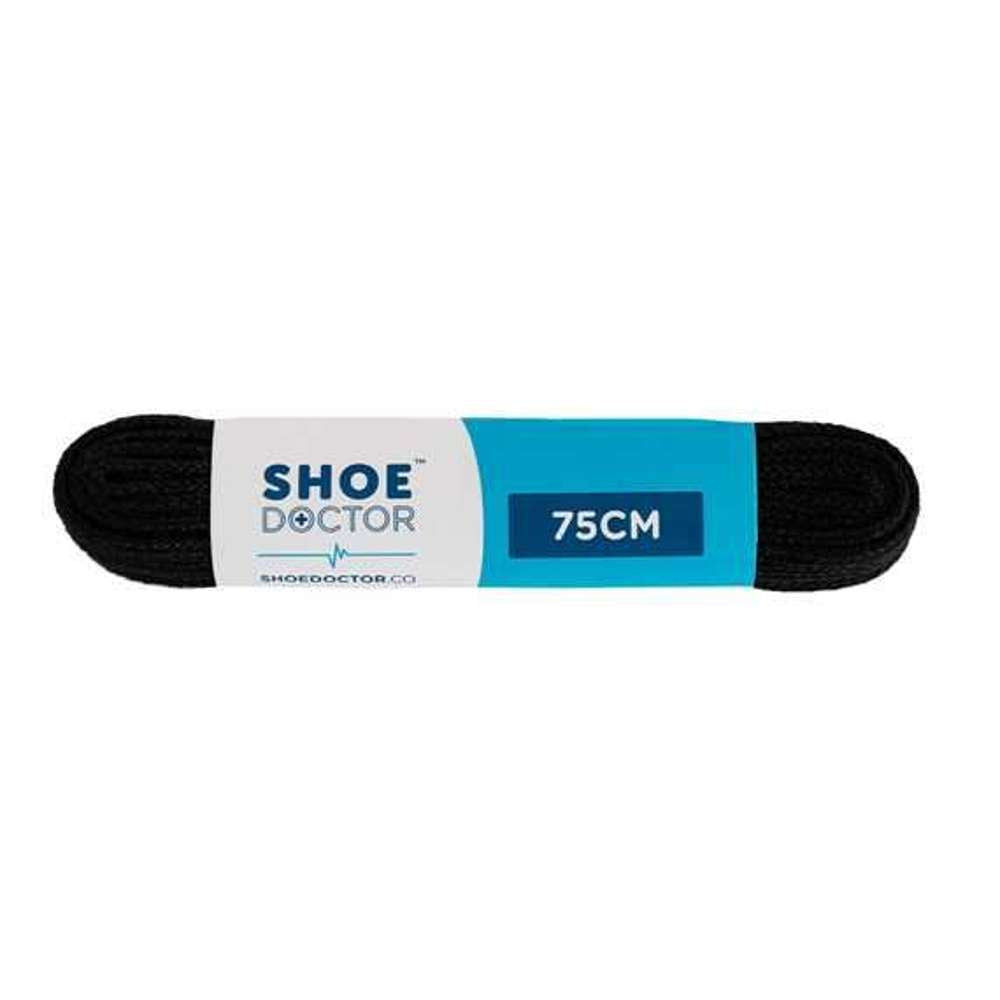 Shoe Lace Fine Flat 75cm - Black